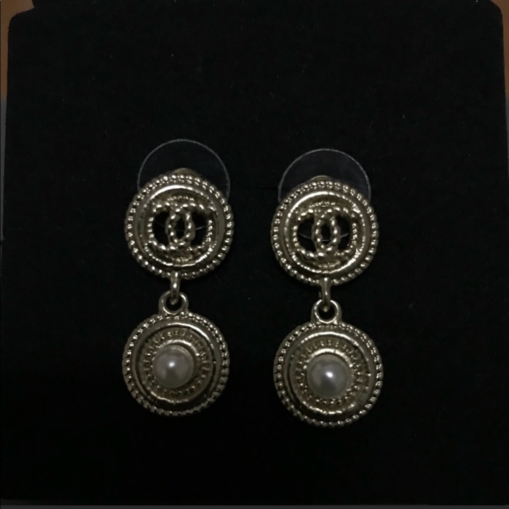 Chanel vintage golden earrings